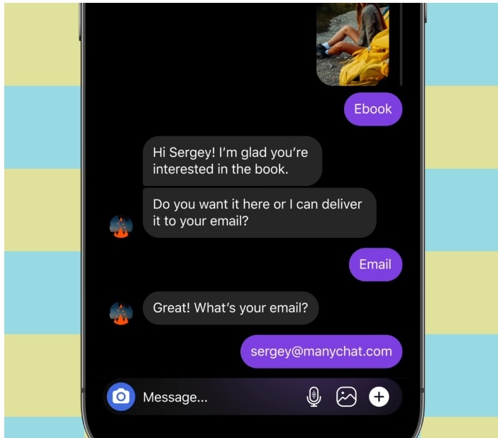 manychat direct messaging