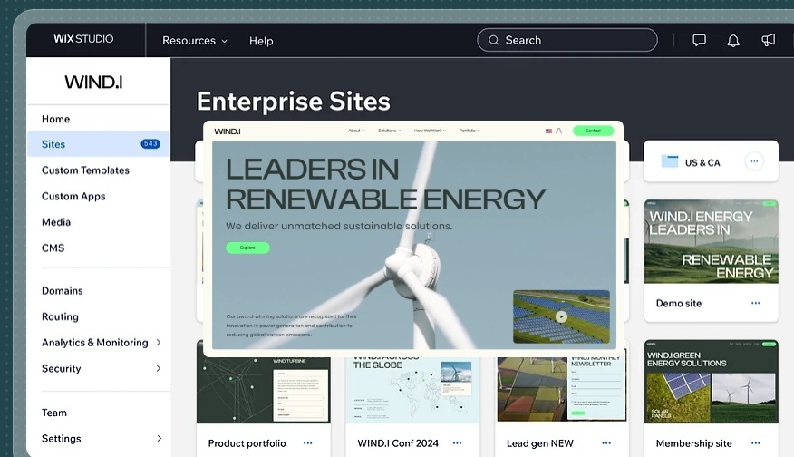 wix studio website builder