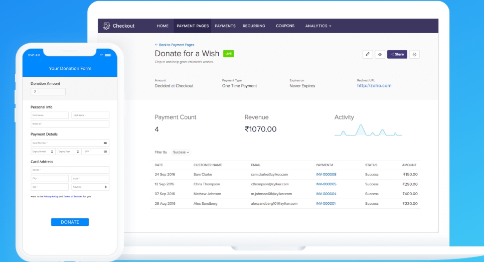 zoho checkout zoho checkout