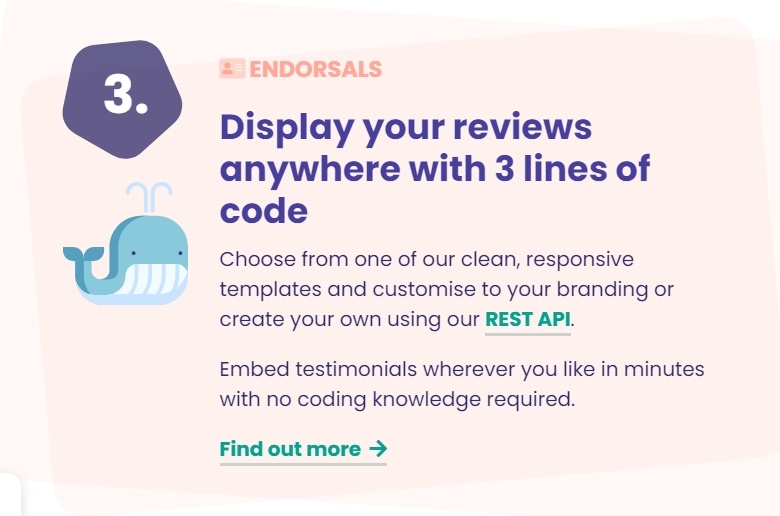 display your reviews on your website